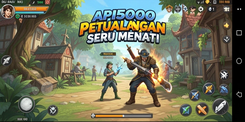 Tangkapan layar menampilkan gameplay seru dan mengasyikkan dari API5000.