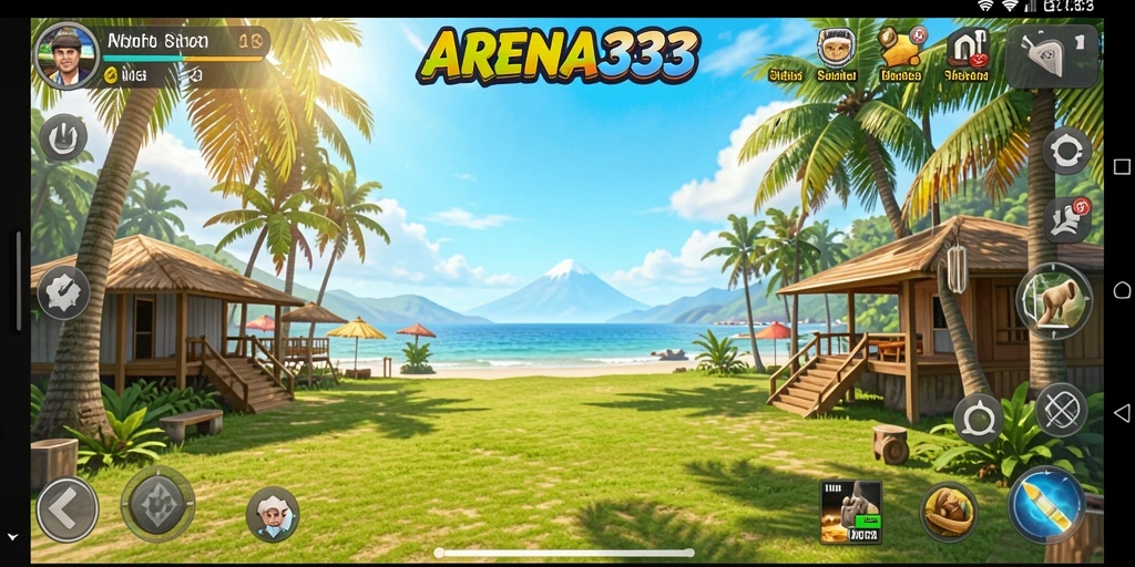 Tampilan gameplay seru ARENA333 yang penuh warna.