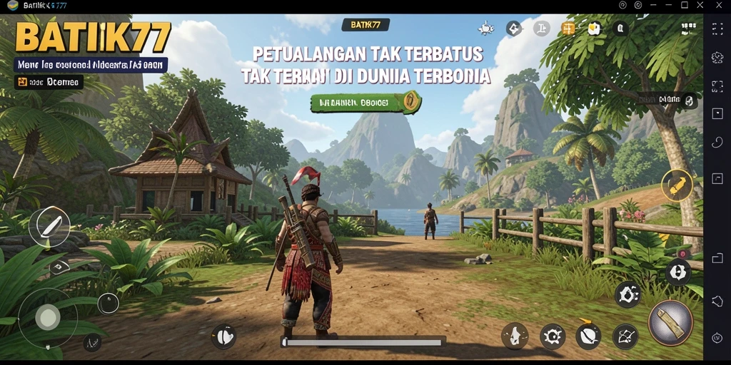 Tangkapan layar gameplay yang memperlihatkan eksplorasi dunia terbuka yang indah.
