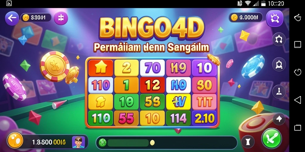 Gameplay seru dan interaktif di BINGO4D dengan permainan Bingo yang menarik.