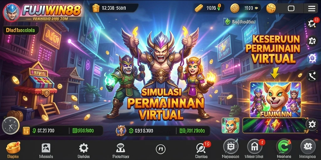 Screenshot FUJIWIN88 menampilkan gameplay dan karakter dalam suasana simulasi.