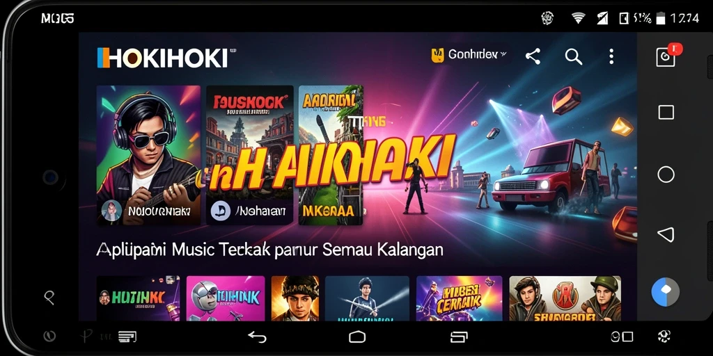 Tampilan gameplay HOKIHOKI dengan antarmuka yang menarik dan user-friendly.