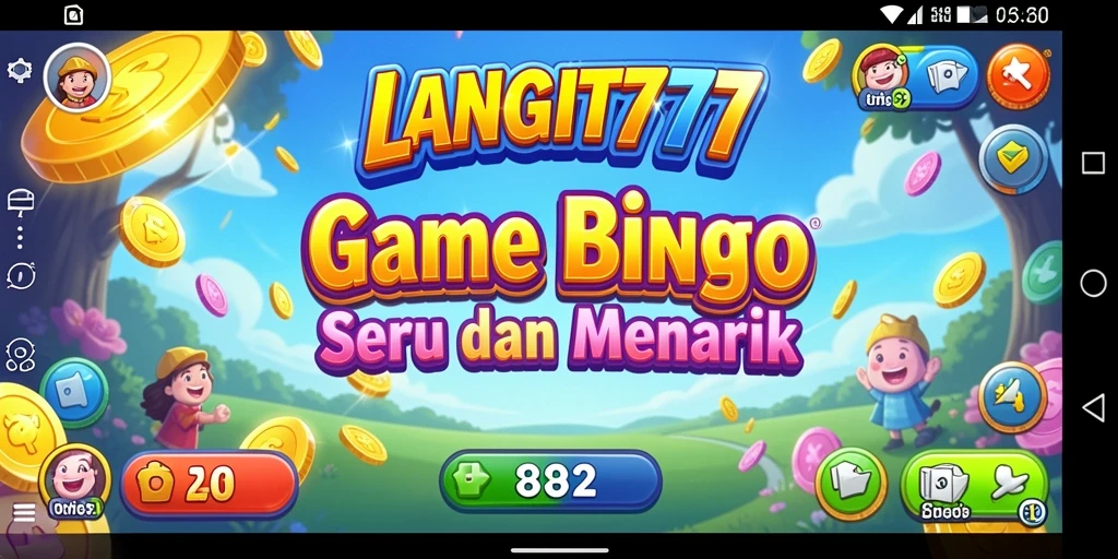 Screenshot gameplay LANGIT777 menampilkan sesi permainan Bingo yang mendebarkan.