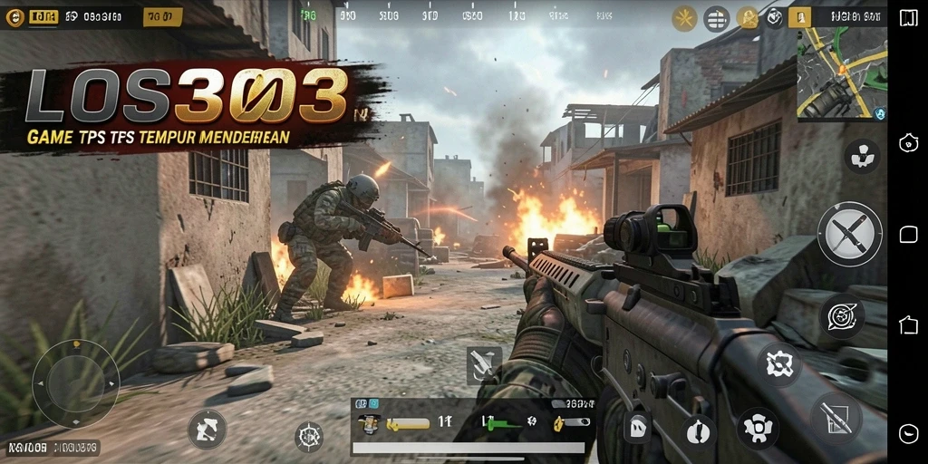 Tampilan gameplay mendebarkan dari LOS303 dengan pertempuran intens.