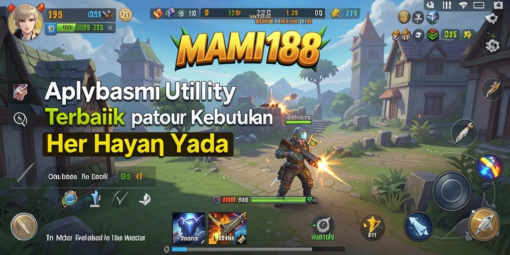 Tampilan utama aplikasi MAMI188 yang menampilkan fitur-fitur Utility.