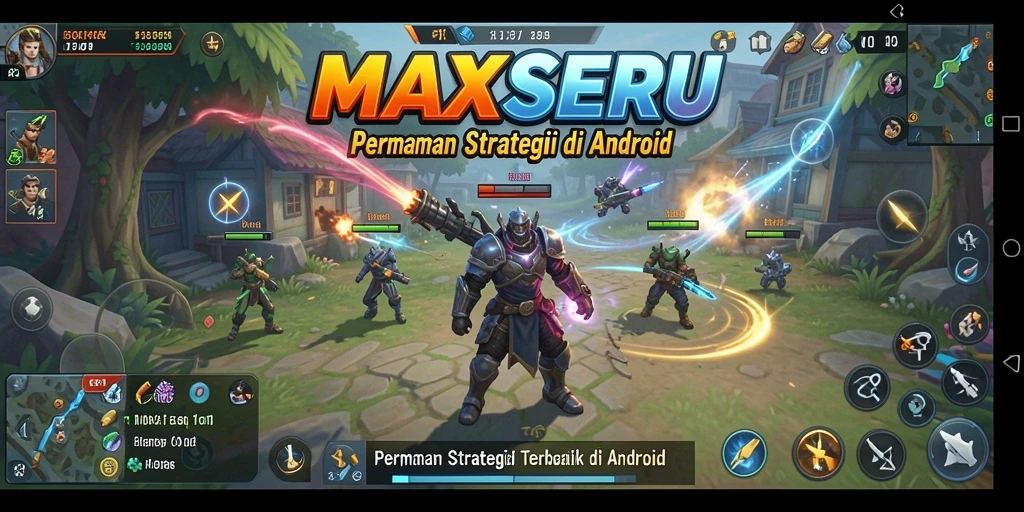 Gameplay seru dan strategi cerdas dalam MAXSERU.