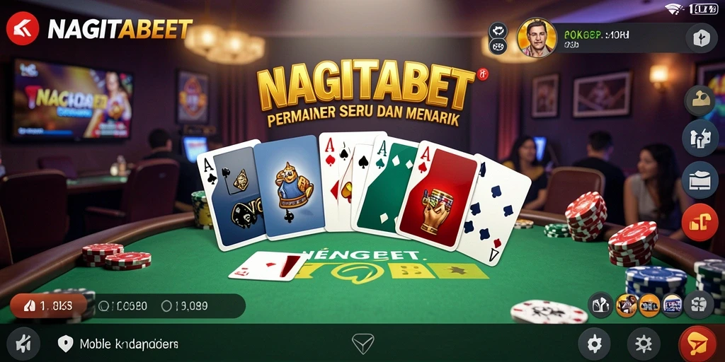 Tampilan gameplay Poker yang menarik di NAGITABET