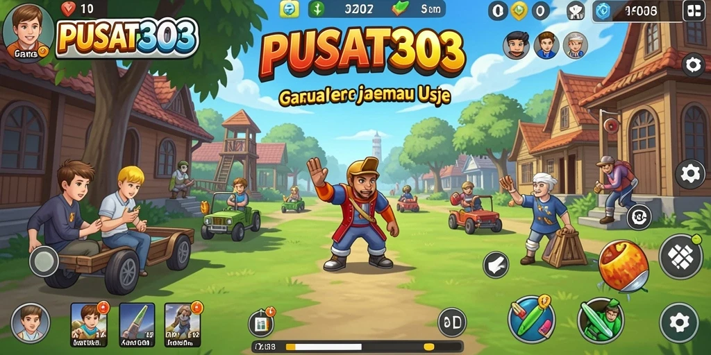 Tangkapan layar utama PUSAT303 menampilkan gameplay seru yang menarik.
